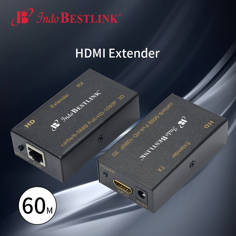HDMI Extender 60Meter Via Kabel Lan Cat5/Cat6