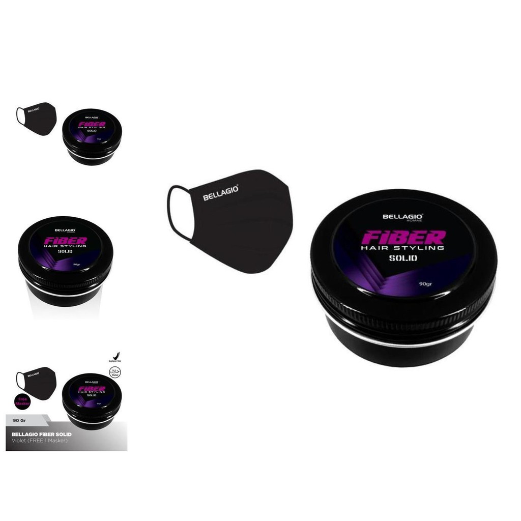 bellagio homme fiber hair styling solid 90gr (violet)