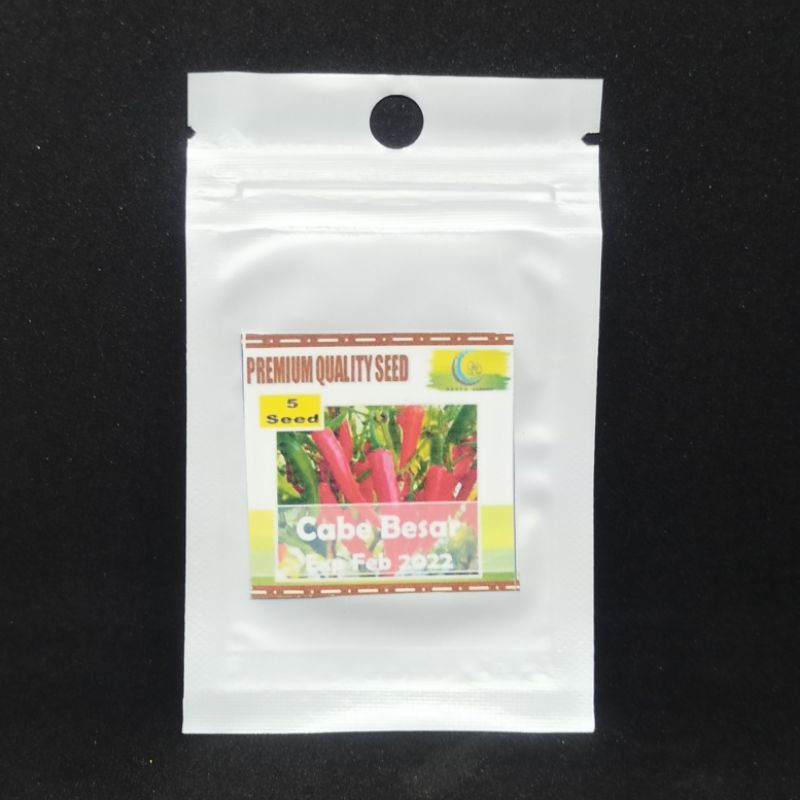 Benih Biji Sayur Kangkung Bayam Selada Sawi Kemangi Seledri Daun Bawang Kubis Kembang Kol Brokoli Wortel Cabe Cabai Tomat Paprika Terong Kacang Panjang Buncis Timun Labu Pare Oyong Gambas-Cabe Besar 5 biji