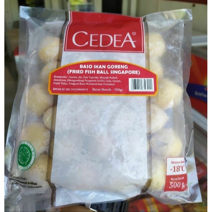 

Cedea Fried Fish Ball Singapore Makanan Beku [500 g]