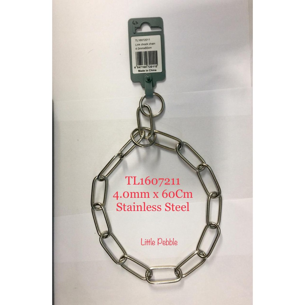 Rantai Leher Stainless Steel Long Link Choke Chain