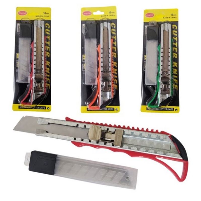 

PISAU CUTTER BESAR FREE REFILL 18MM