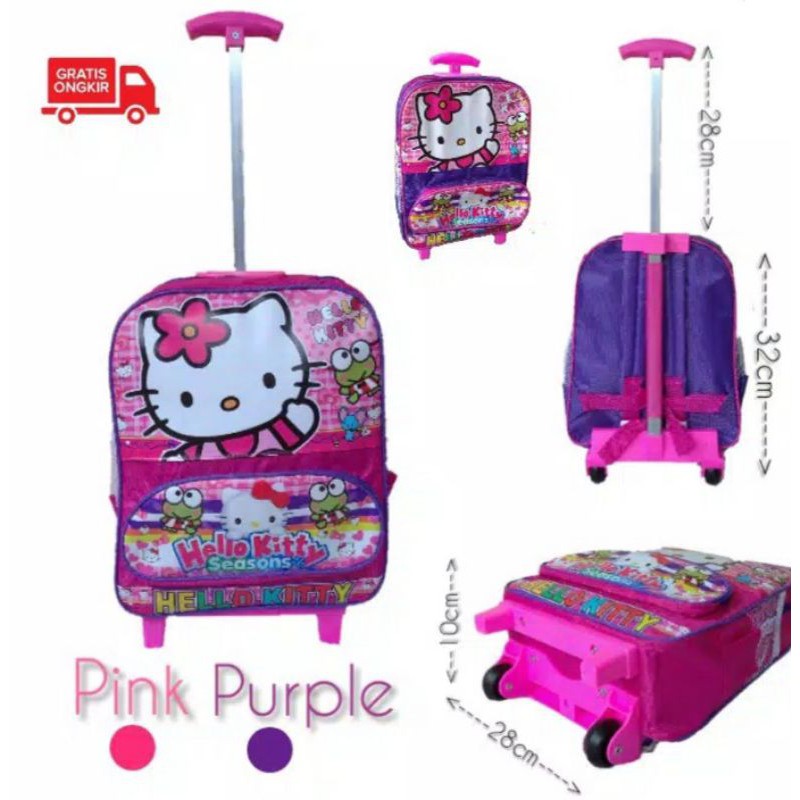 tas troli anak TK PAUD hello Kitty