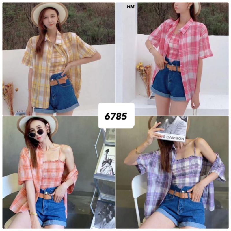 kemeja katun+ iner import 6785