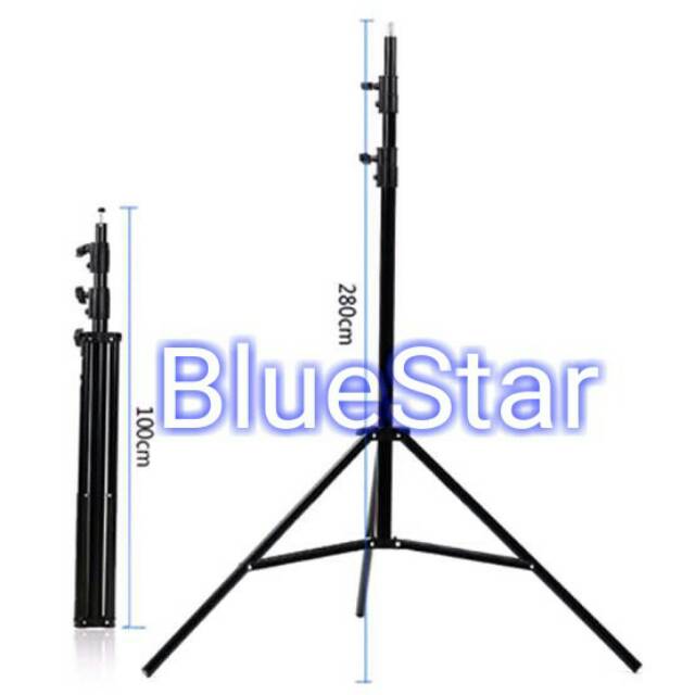 Stand Lampu Studio 280 CM - Tripod Lampu Studio