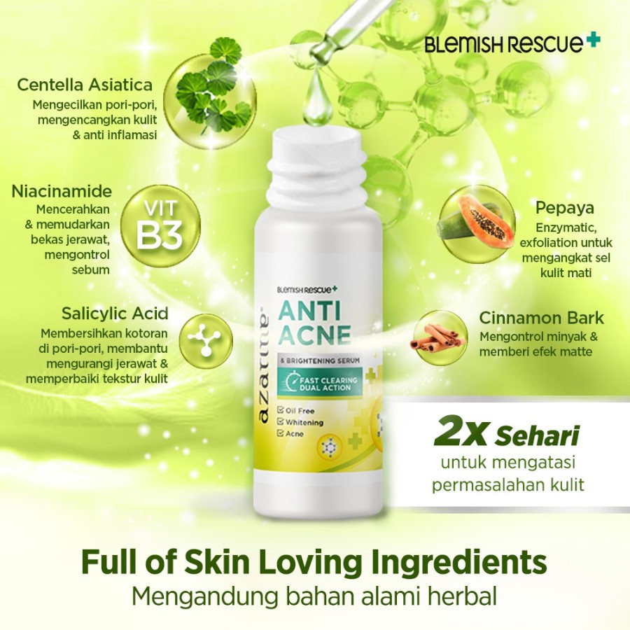 Azarine Anti Acne &amp; Brightening Serum 20ml