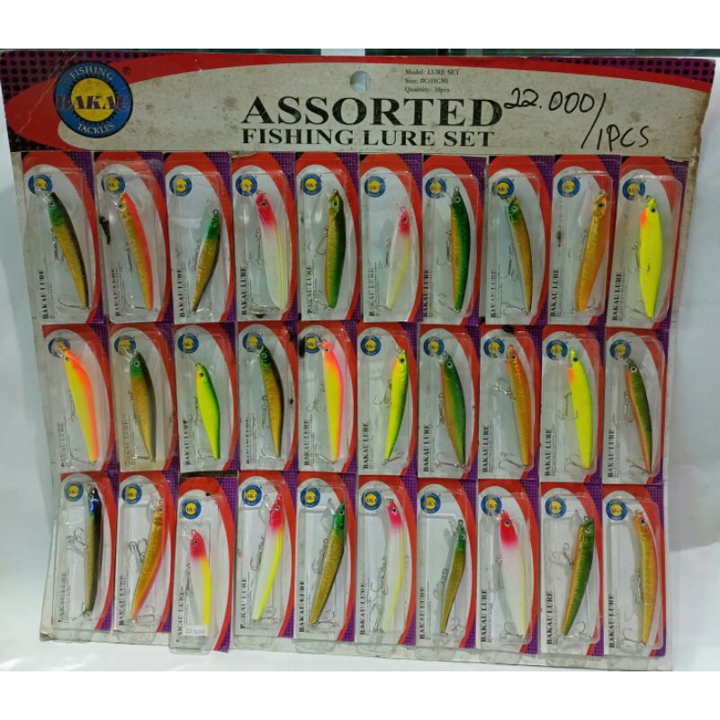 UMPAN PANCING BAKAU LURE SET 11 CM