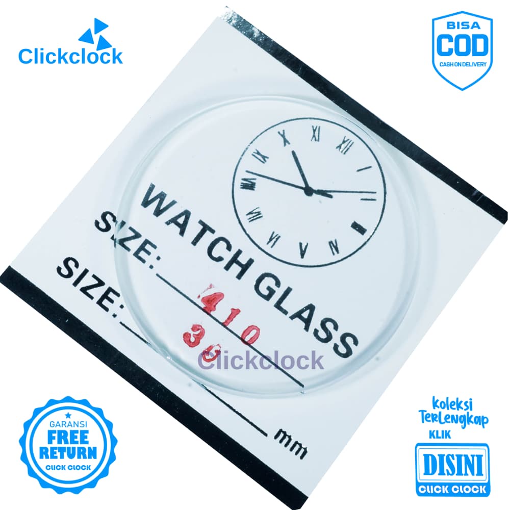 Kaca Jam Kaca Bahan Aksesoris Jam PNC-410 Murah 4,1 cm