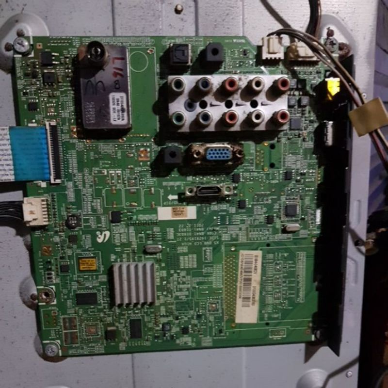 mainboard dan psu tv samsung 32inch model LA32D451G3M