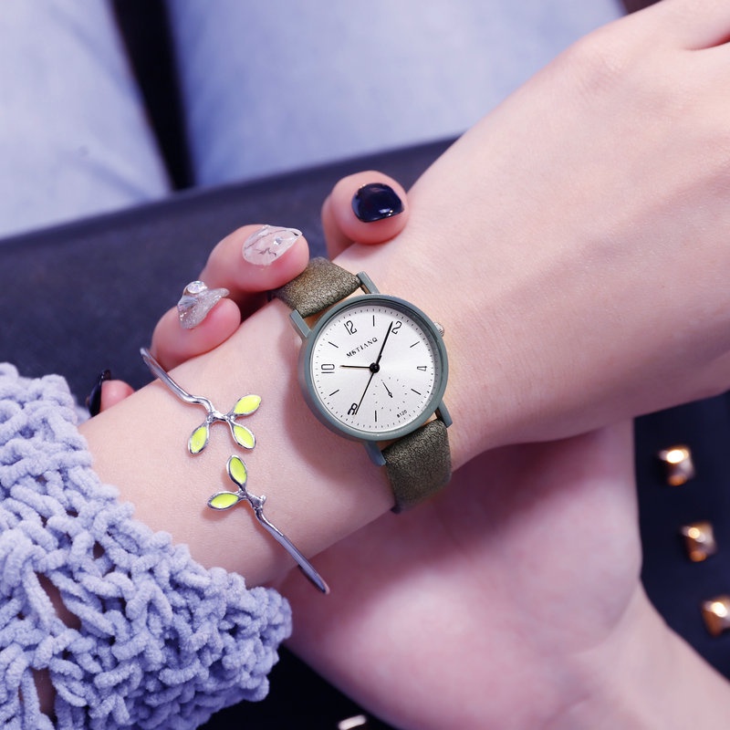 Watchyou Jam Tangan Wanita  A0097 Student Korean Version Of Simple Chic Retro Trend Casual All-match Watches