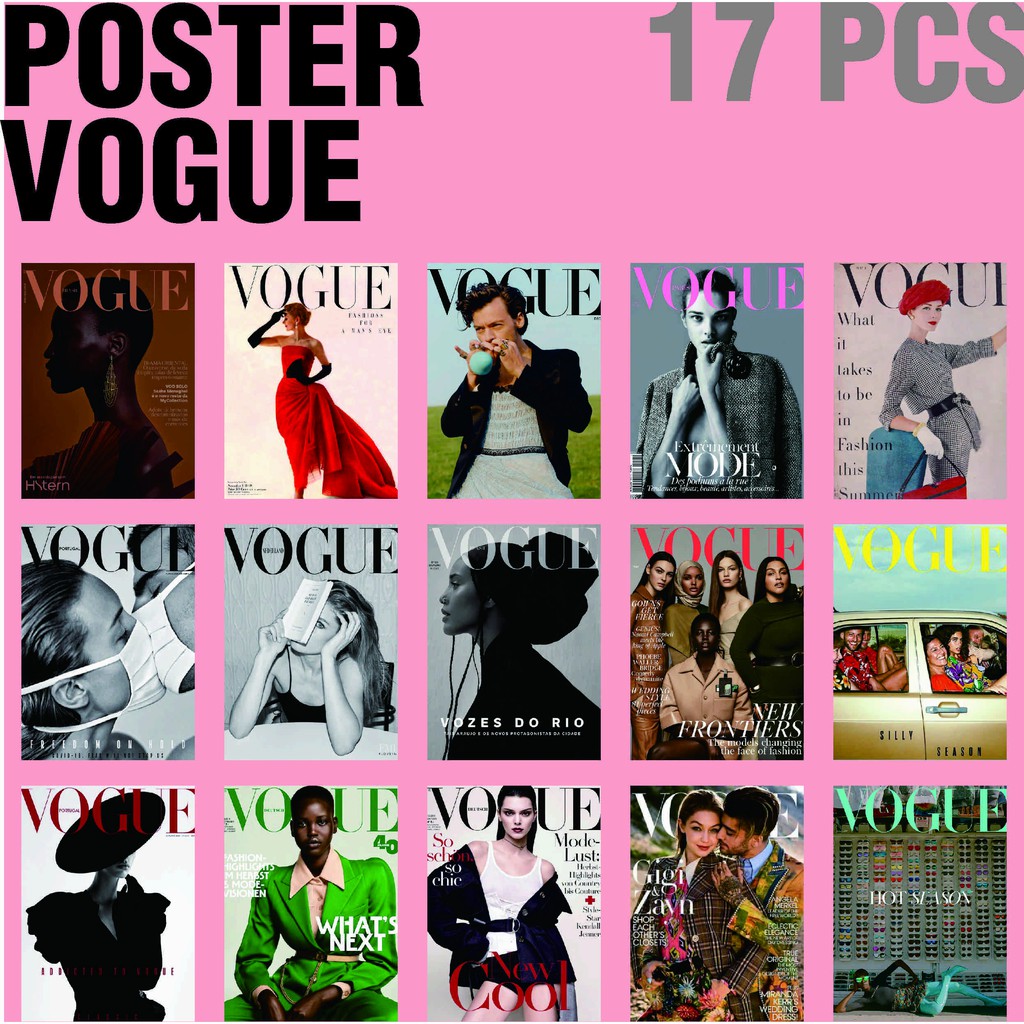 Poster MAGAZINE Vogue / Juxtapoz / Kinflok / NYPost
