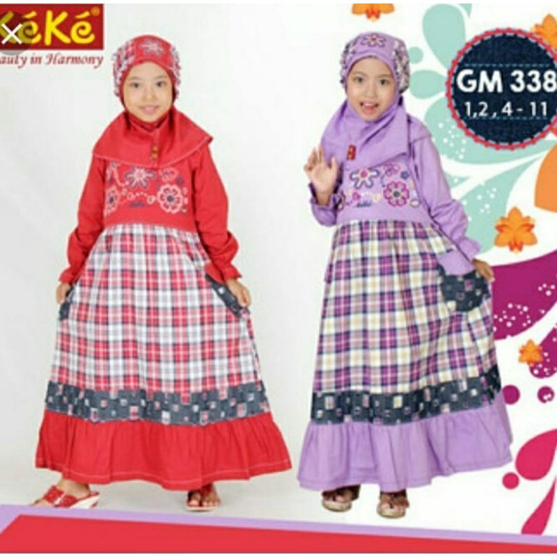 BAJU MUSLIM ANAK KEKE GM 338 - sale - KEKE DISKON