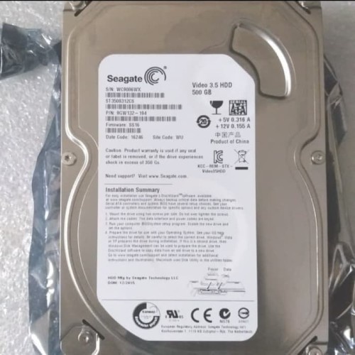 Harddisk PC Seagate 500gb Internal SATA 3.5