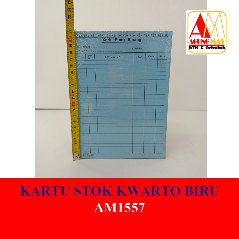 

KARTU STOK KWARTO BIRU