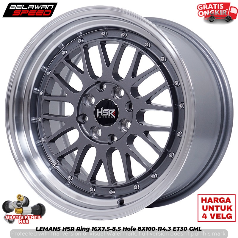 VELG MOBIL RING 16 UNTUK HONDA JAZZ YARIS VIOS CITY CIVIC VTI SOLUNA BALENO R16 HSR LEMANS
