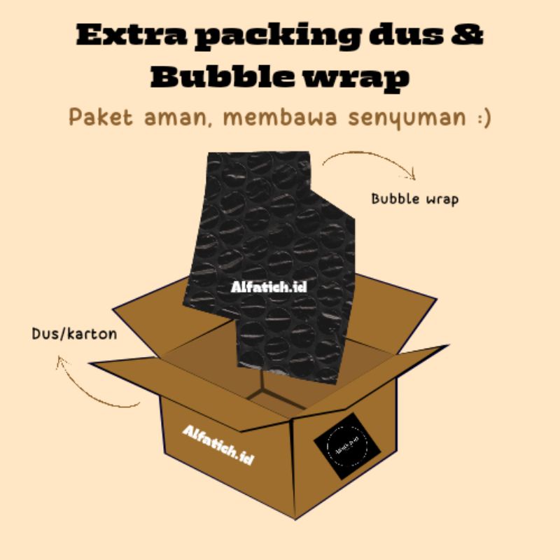 

Extra Packing Paket aman membawa senyuman :)