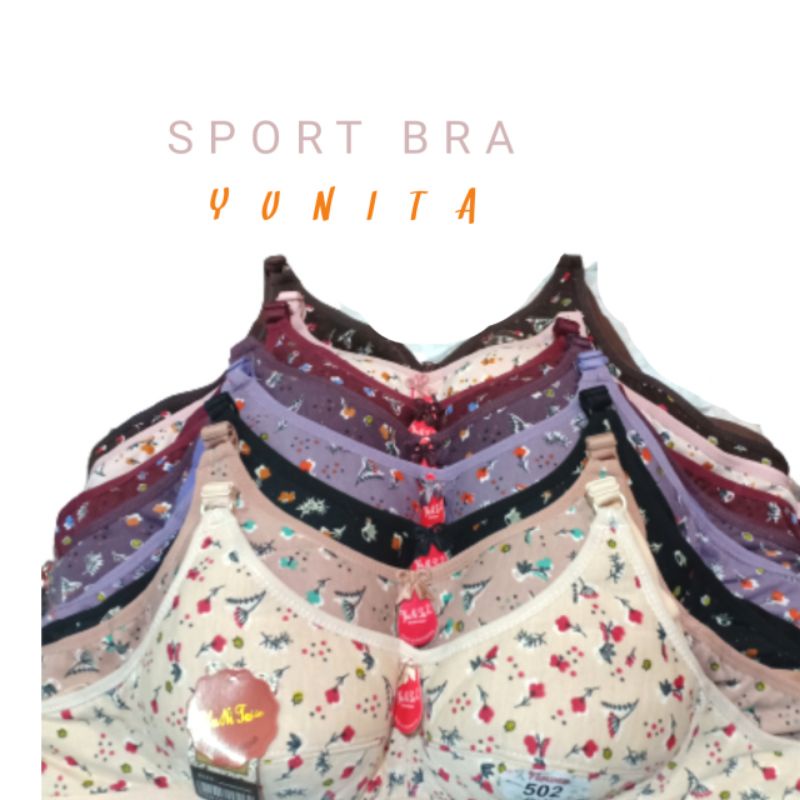 SPORT BRA YUNITA CUP B KAIT 3 TANPA BUSA SIZE 40/42