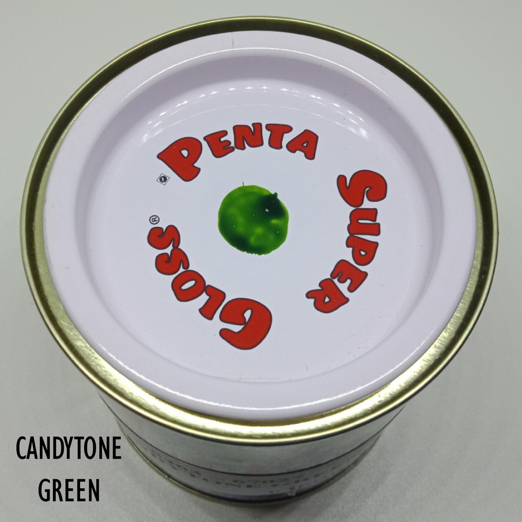 CAT CANDYTONE GREEN PENTA 200 gram - cat penta candy hijau - cat candy ijo - cat hijau candy penta super gloss