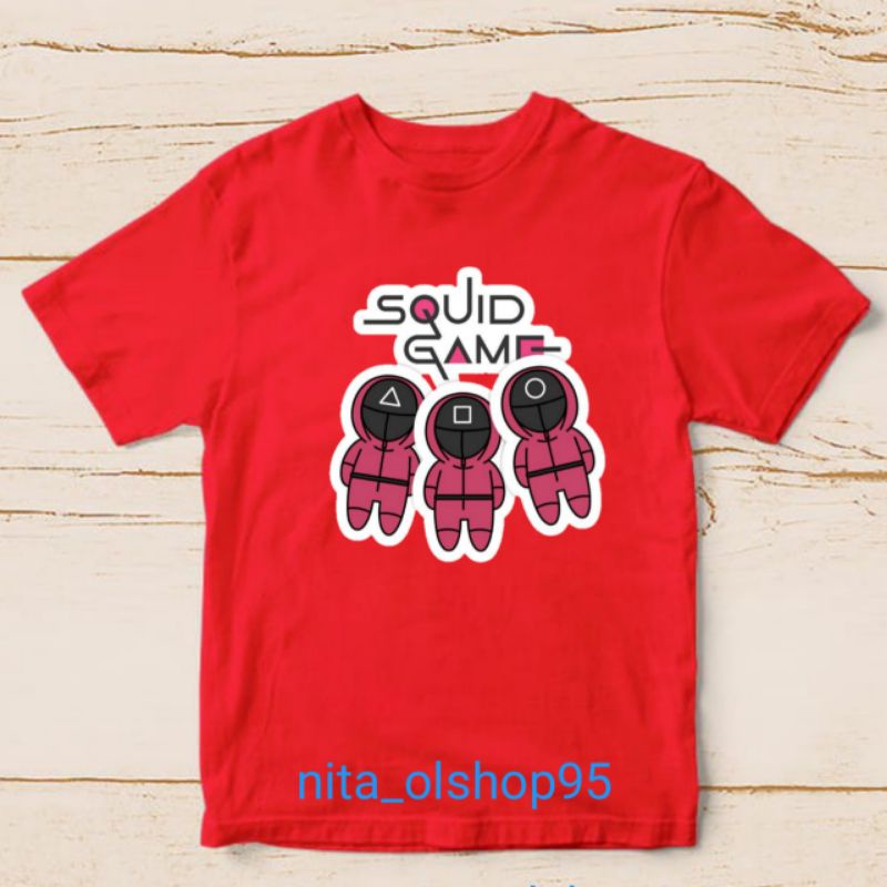 baju squad game kaos anak karakter terlaris