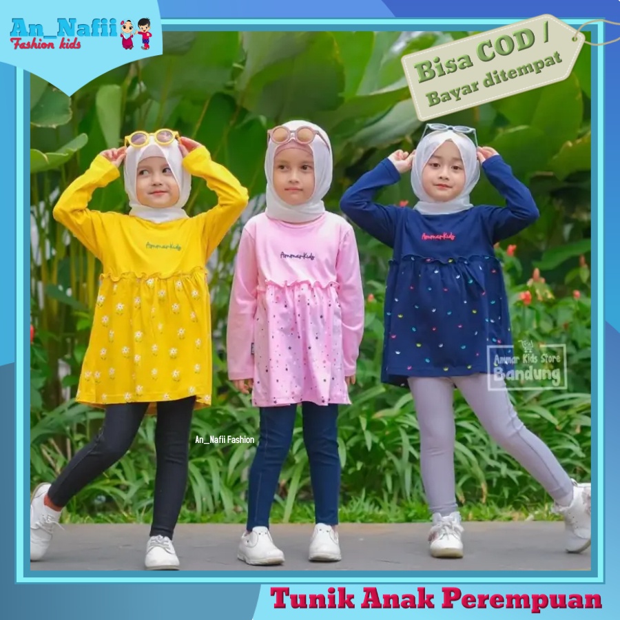 Baju Atasan Anak Perempuan Tangan Panjang Umur 3 12 Tahun Daily Chic Tunic Ammarkids Dress Anak Perempuan Lengan Panjang Kaos Tunik Anak Perempuan Tangan Panjang Kekinian Lucu