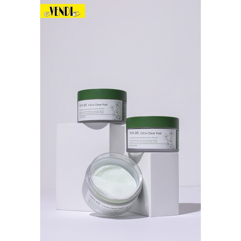 Npure cica clear pad / peeling/kapas wajah [NPURE CICA PAD POT]