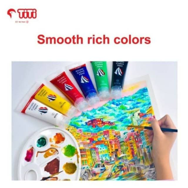 

TITI ACRYLIC PAINT 30 75ML CAT AKRILIK TUBE SATUAN