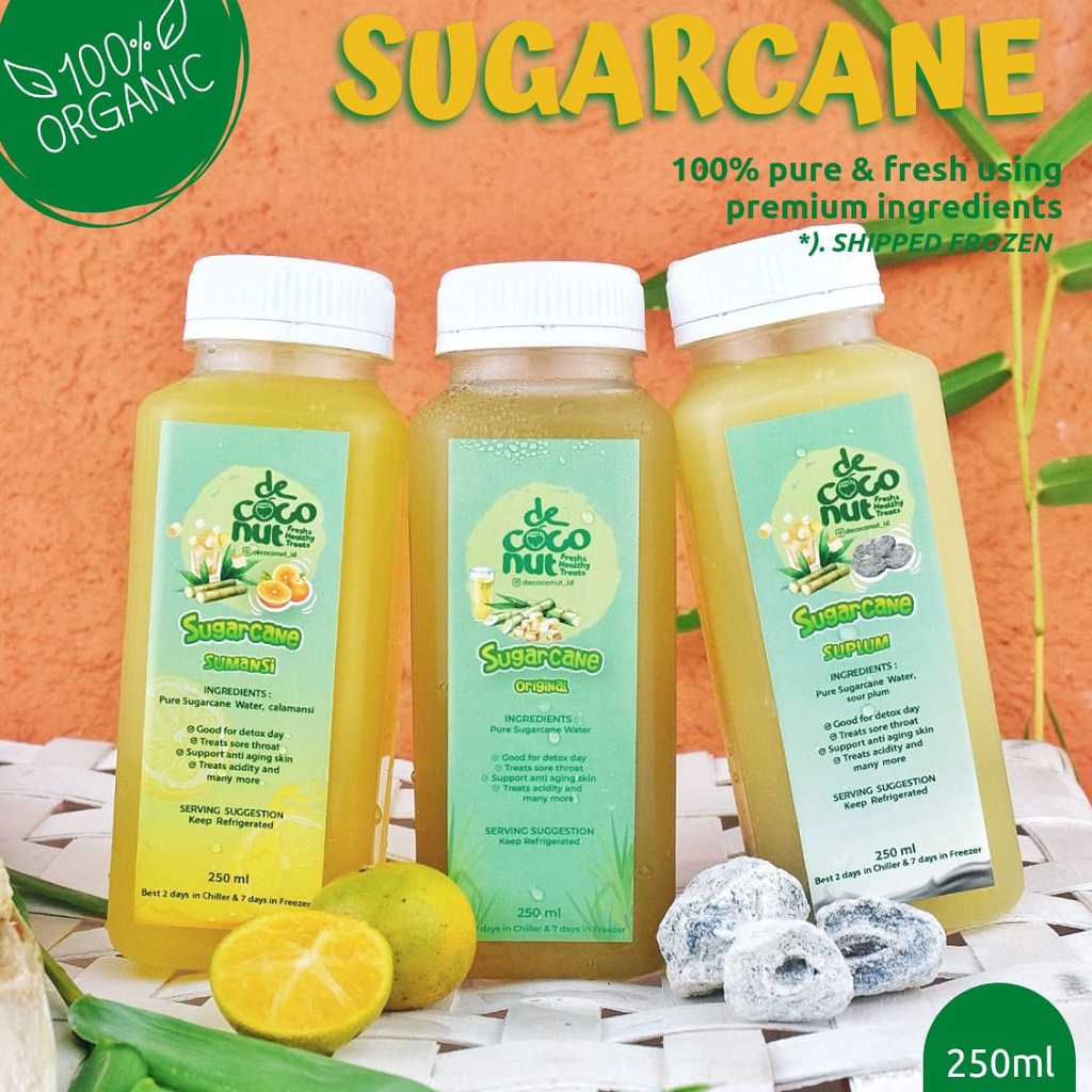 

SUGARCANE 250ML (100% AIR TEBU MURNI)