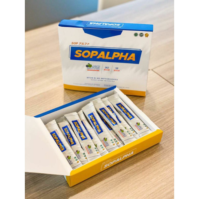 SOPALPHA / BIOBOOST / SOPALPHA ORIGINAL Suplement Immune Tubuh 1 BOX HALAL & BPOM / SOPALPHA BPOM