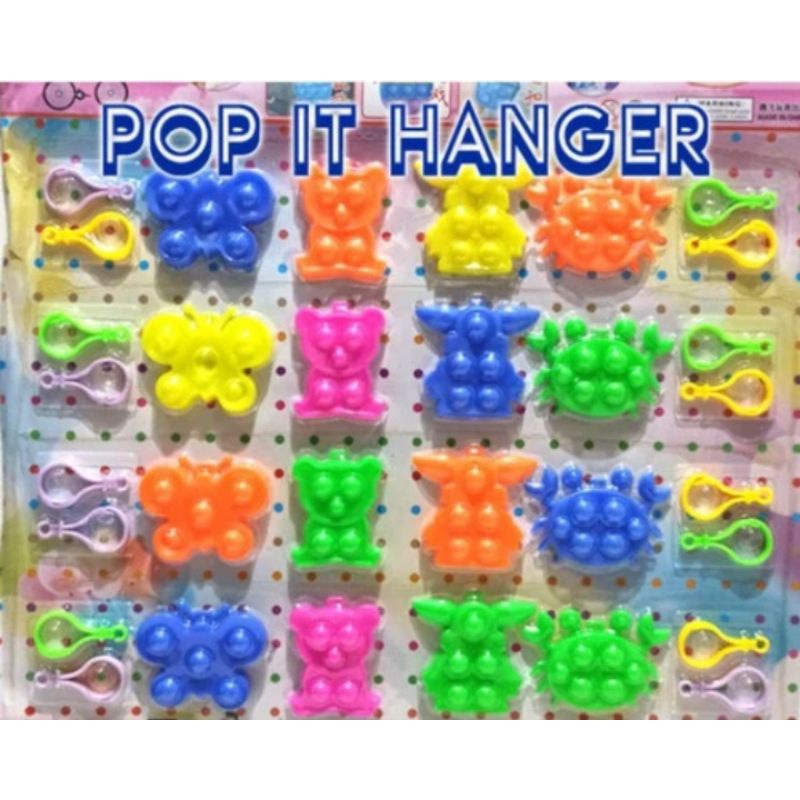 GANTUNGAN KUNCI POP IT MINI/ LEMBAR MURAH HANGER POP