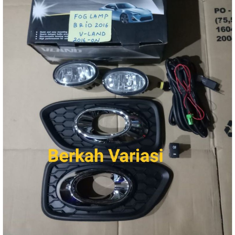 Foglamp honda brio 2016 2017 2018 lampu kabut brio complite