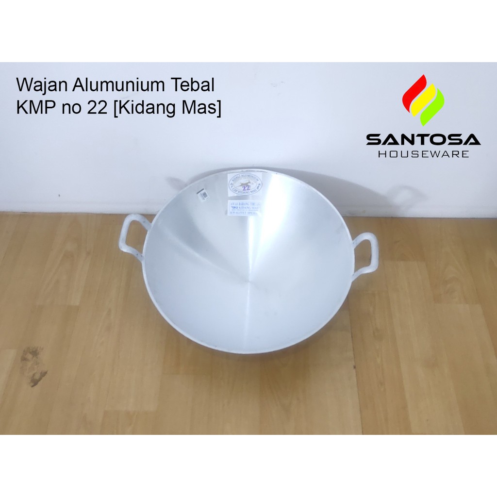 Wajan Alumunium Tebal KMP no 22 [Kidang Mas]