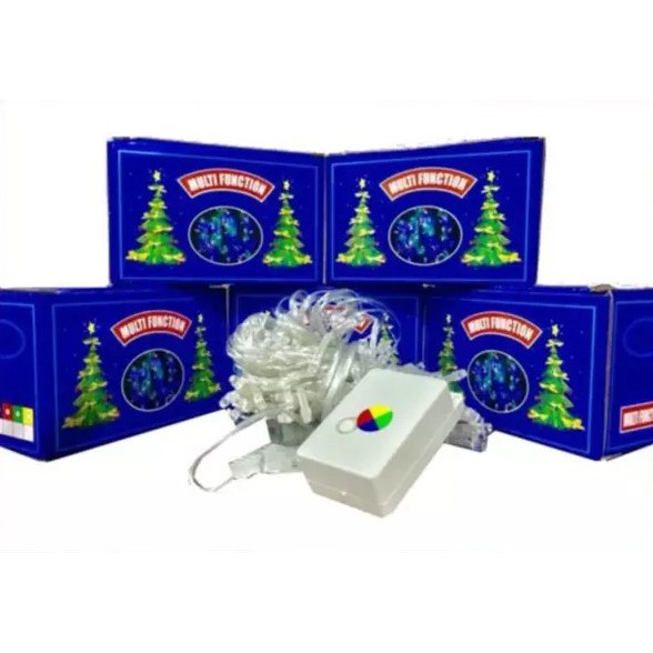 Lampu Tumblr Hias LED Tirai 3 Meter + Sambungan Kabel
