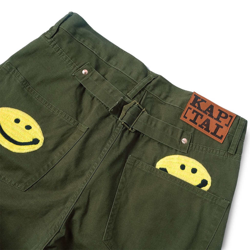 Kapital Kountry Smiley Denim Pants Olive