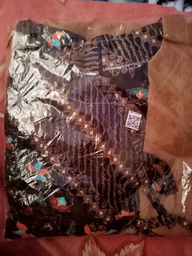Tey-17 Batik Wanita Asj Sa Hrb026 Kenongo Kemeja Tosca Pendek