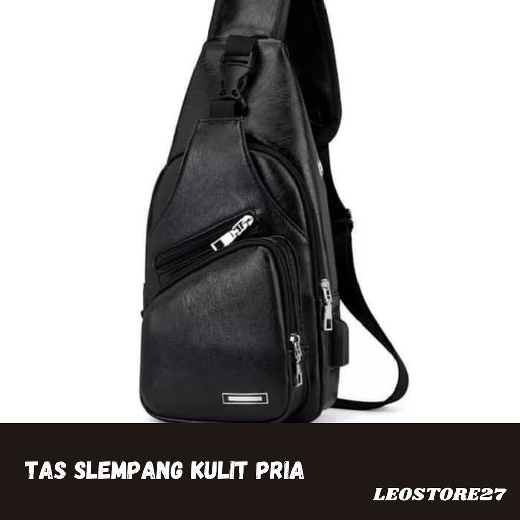 Slingbag/Tas Selempang Kulit Asli Louis Quatorze Preloved Monza/tas selempang kulit pria asli/ L3U3