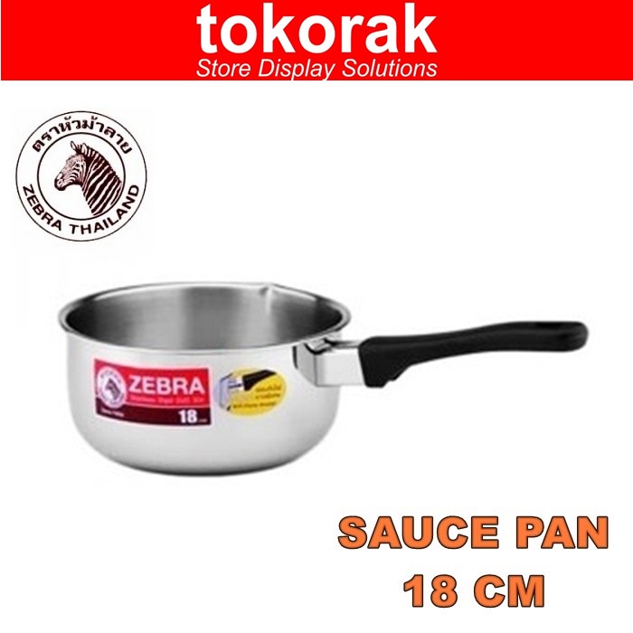 ZEBRA SAUCE PAN 18 CM 166308 -PANCI SUSU REBUS MIE INSTANT STAINLESS