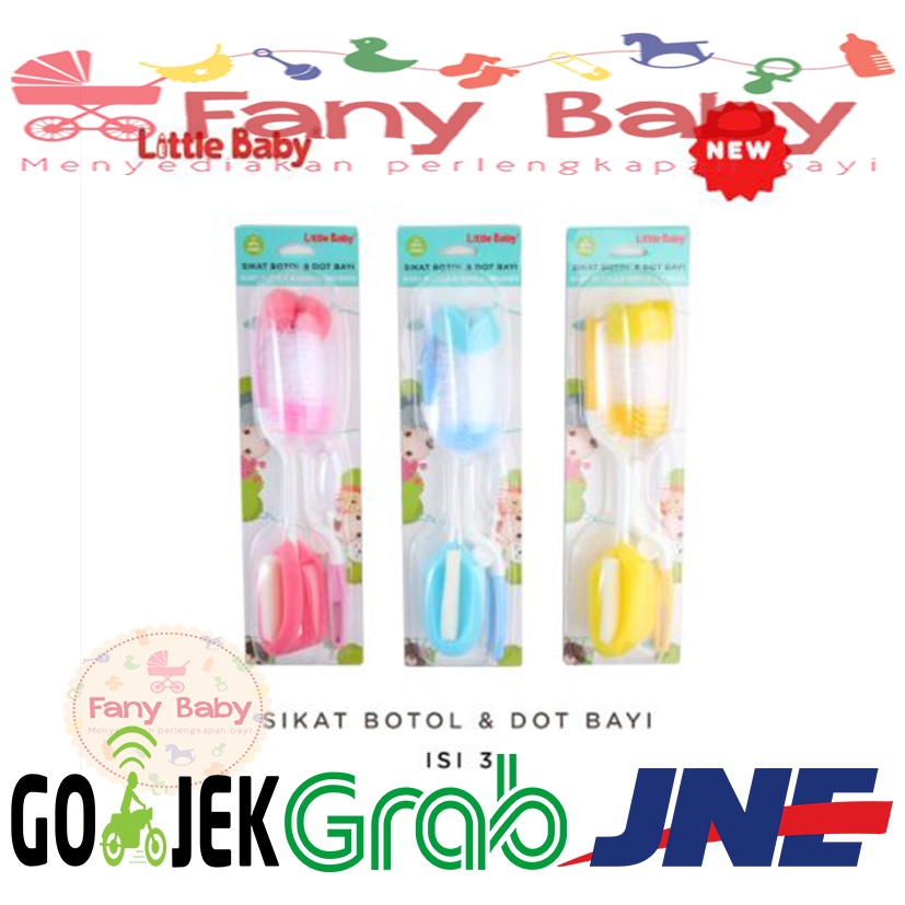 LITTLE BABY SIKAT BOTOL &amp; DOT BAYI 3 IN 1