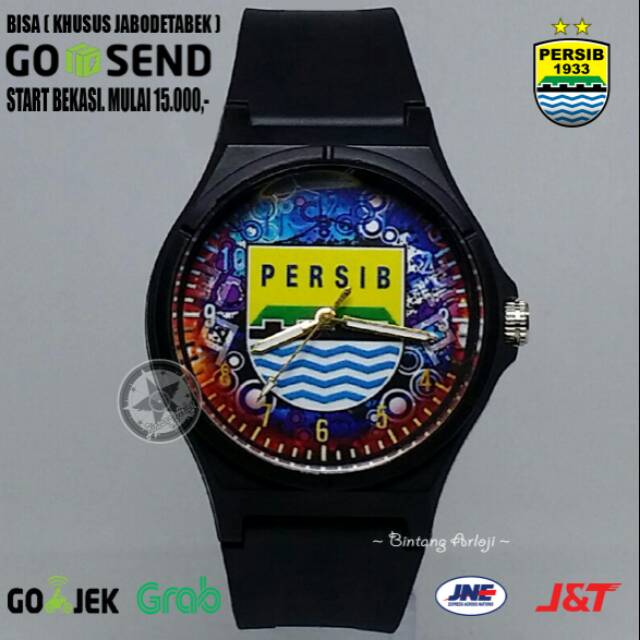 JAM TANGAN PERSIB ANTI AIR (+BOX JAM BB &amp; +BATREI CADANGAN)