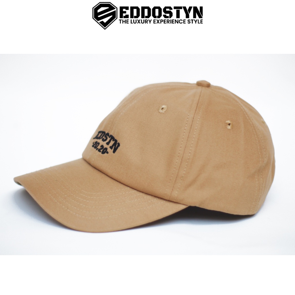 Topi Polocaps Baseball Pria Wanita Dewasa Original Premium Eddostyn Khaki
