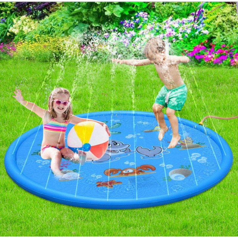kolam air mancur anak kecil dan besar