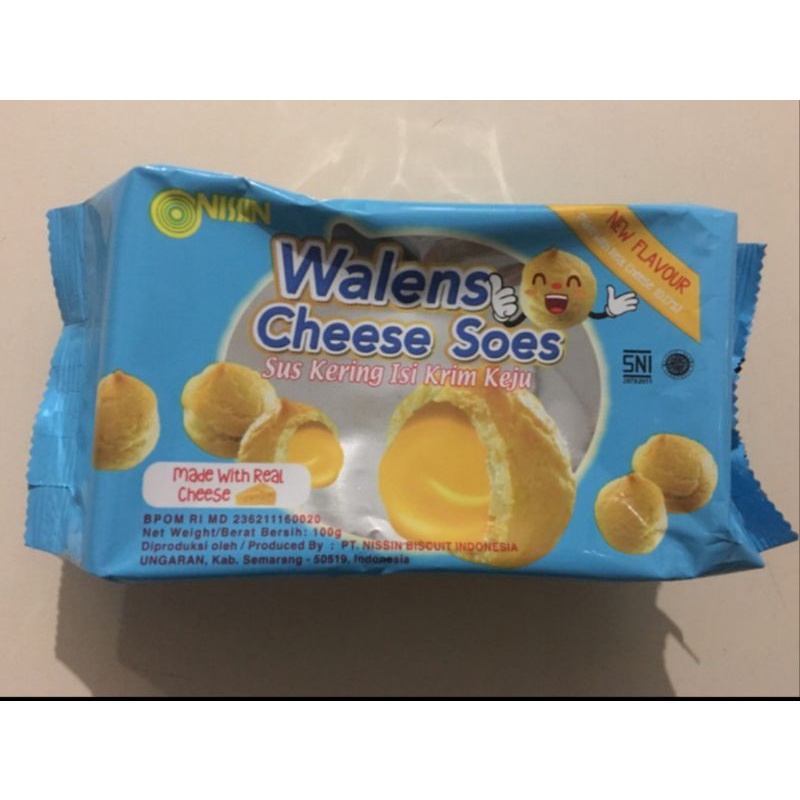 

Nissin Walens Cheese Soes Sus Kering Isi Krim Keju 100 Gram