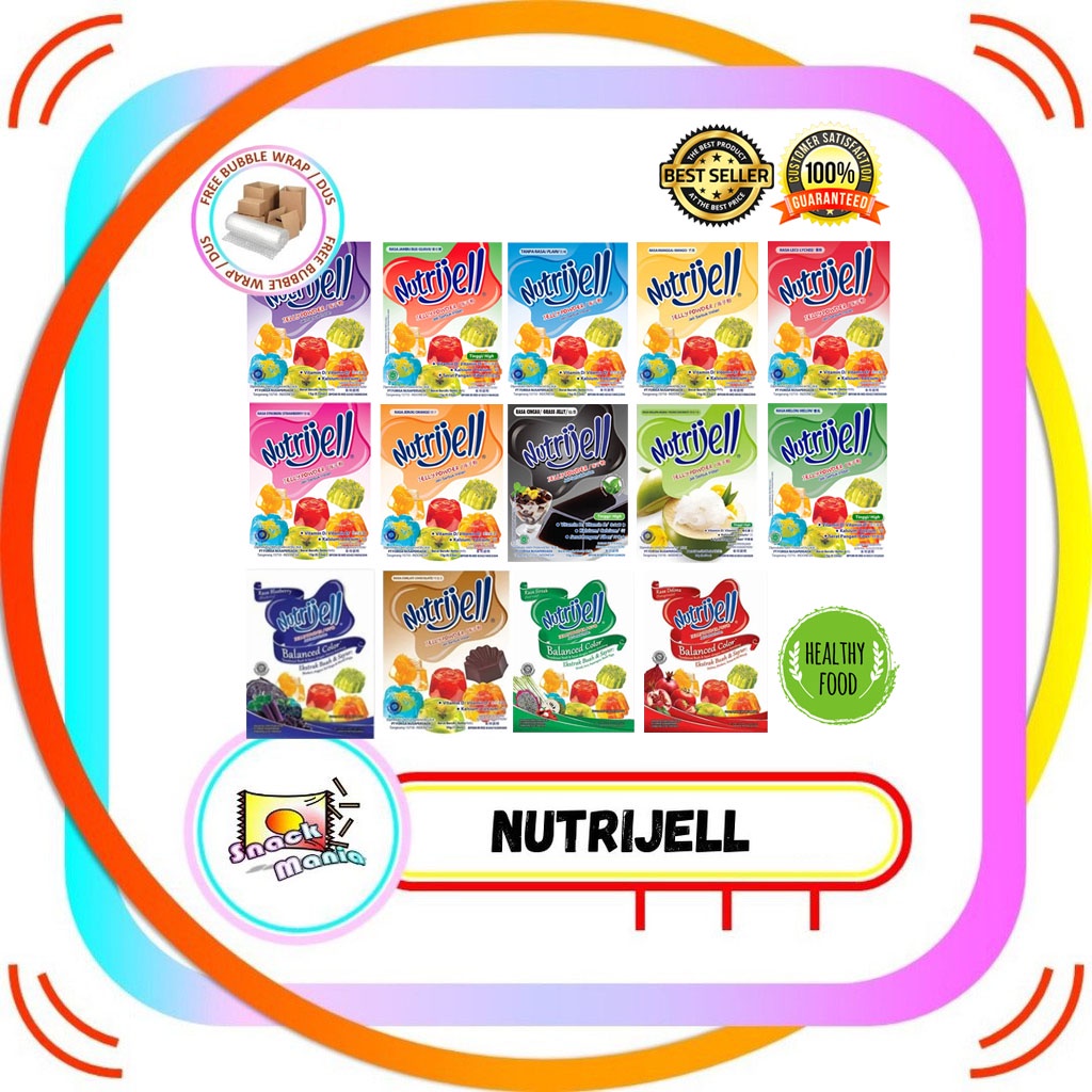 

Nutrijell Agar Jeli Pudding Instan Bubuk Desert ~ 15 gr