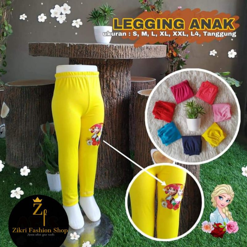 4pcs Legging Anak Perempuan warna warni / Leging anak perempuan / lejing anak