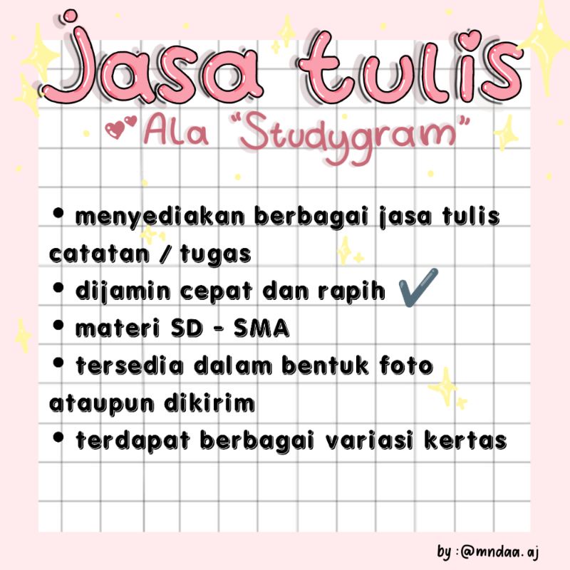 Jasa Gambar Dan Tulis Tangan Tugas Surat Catatan  Dikertas HVS Binder Polio