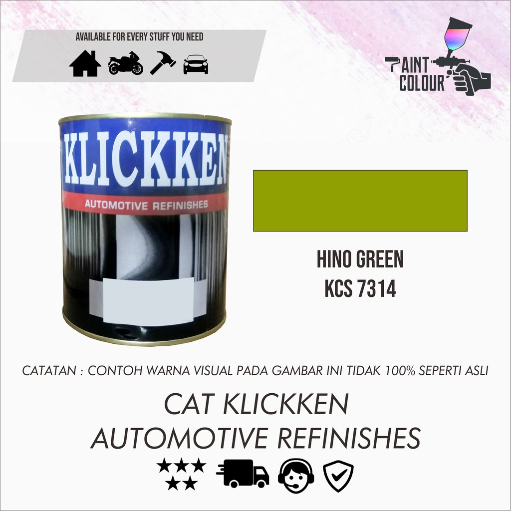 Cat Klickken Automotive Refinishes - Hino Green KCS 7314