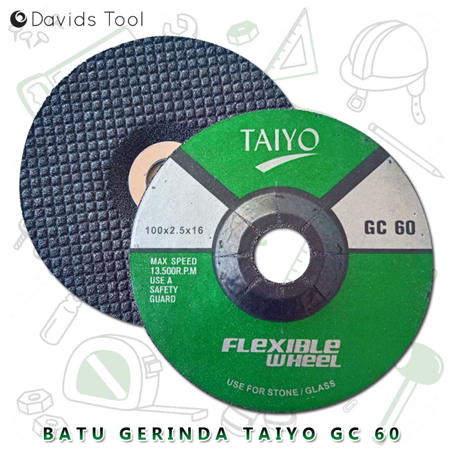 Batu Gerinda Flexible GC 60 Poles Kaca Granit Taiyo