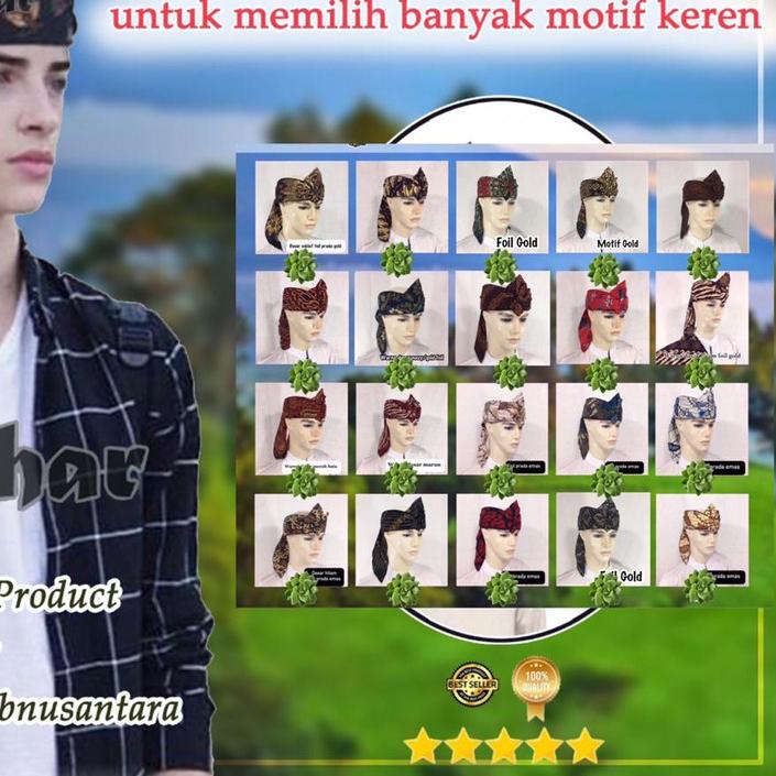 ☋ Grosir Promo Iket Kepala Totopong Udeng Instan Jawa Sunda Batik ❃