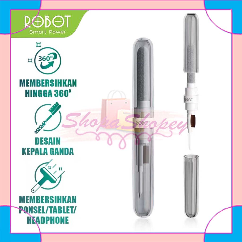 Multifunctional Cleaning Pen ROBOT RMC10 Pembersih Earphone - Grey