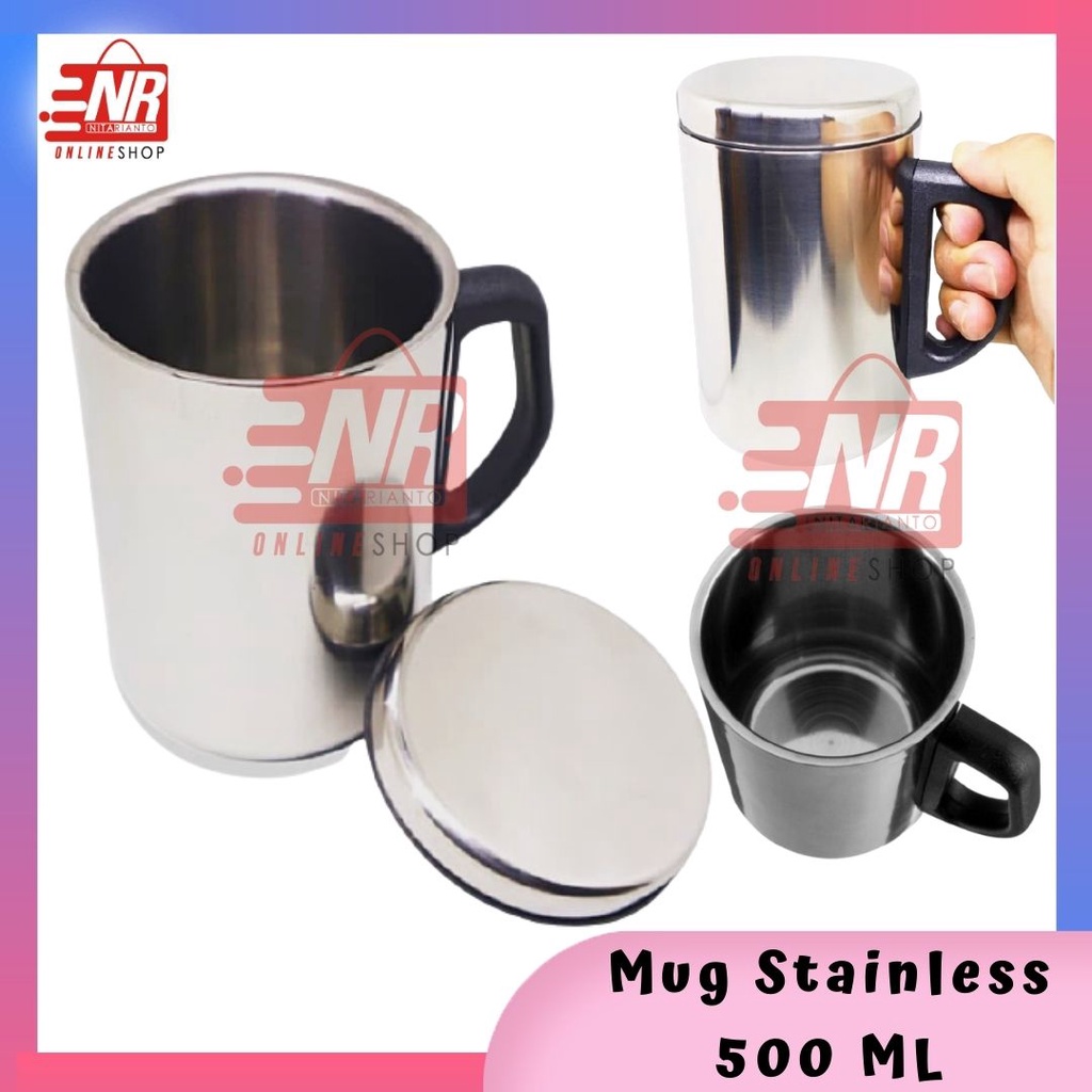 Mug Stainless Steel / Mug Panas Dingin / Cangkir Gelas Stainless Tahan Panas