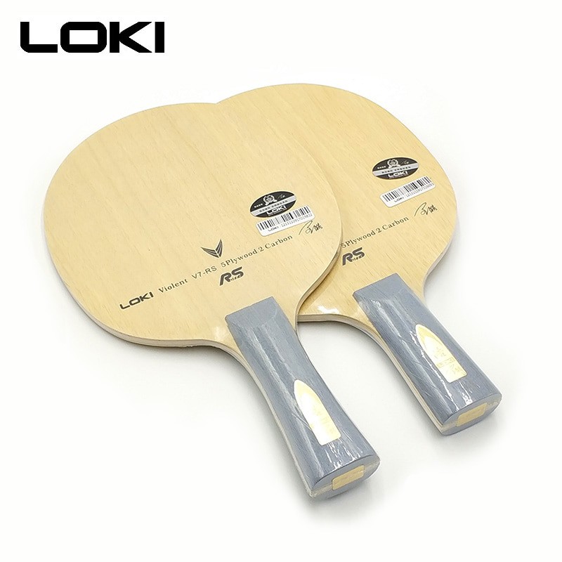 LOKI V7RS Bet Tenis Meja Pingpong Kayu Carbon 7 Layer Blade OFF+ Fast Attack ARC